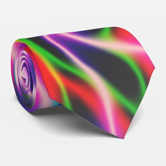 ネオン煙のタイ ネクタイ (ロール)