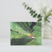 ネオン照明はオヘア空港の廊下にある ポストカード (スタンド正面)