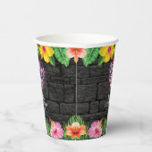 ネオン熱帯林夏ハワイ誕生日パーティー 紙コップ (右)