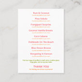 ネオン熱帯白ネオンキャンドル製品範囲 名刺 (裏面)