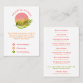 ネオン熱帯白ネオンキャンドル製品範囲 名刺 (正面/裏面)