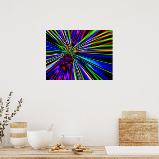 ネオン爆発 ポスター (キッチン)