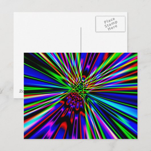 ネオン爆発 ポストカード (正面/裏面)