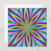 ネオン爆発 招待状 (正面/裏面)