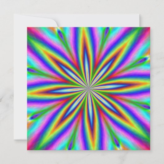 ネオン爆発 招待状 (正面)