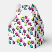 ネオン爪、 ネイルポーランドパターン フェイバーボックス (裏面サイド)