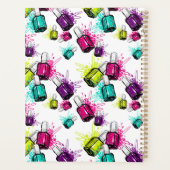 ネオン爪、 ネイルポーランド プランナー手帳 (裏面)