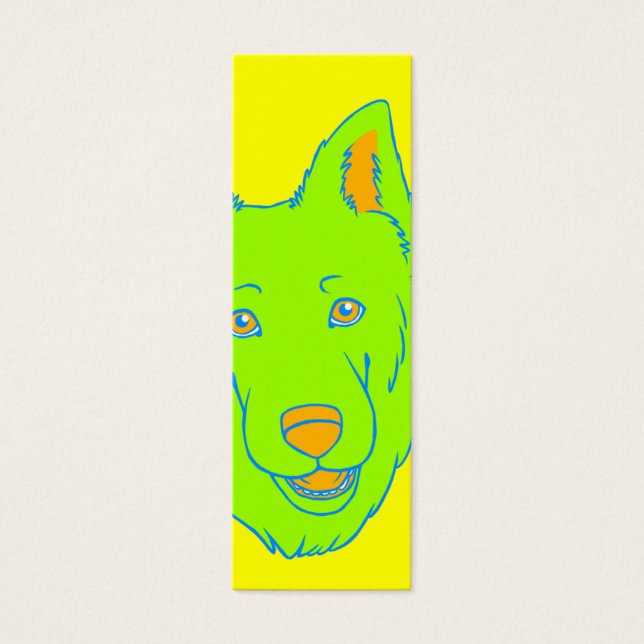 ネオン犬のしおり (正面)