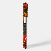 ネオン猫の目のアートワーク鮮やか:カラー、パターン Case-Mate iPhoneケース (裏面 / 右)