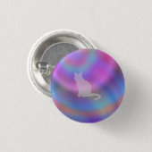 ネオン猫 缶バッジ (正面&裏面)