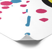 ネオン王鮮やか国 – アポップ・アートのートライオン ポスター (角)