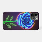 ネオン白熱［赤熱］光を放つアクセントの鮮やかな花 Case-Mate iPhoneケース (裏面(横))