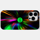 ネオン白熱［赤熱］光を放つアートモノグラムサイケデリックトレンディー Case-Mate iPhoneケース (裏面 (横))