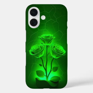 ネオン白熱［赤熱］光を放つグリーンバラケースメイトiPhoneケース iPhone 16ケース