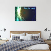 ネオン白熱［赤熱］光を放つスターバーバルミツワーサインインボード キャンバスプリント (インサイチュ (寝室))