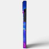 ネオン白熱［赤熱］光を放つビッグスターとスモールスター – モバイル Case-Mate iPhoneケース (裏面 / 左)