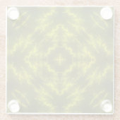 ネオン白熱［赤熱］光を放つ電雷ボルト ガラスコースター (裏面)