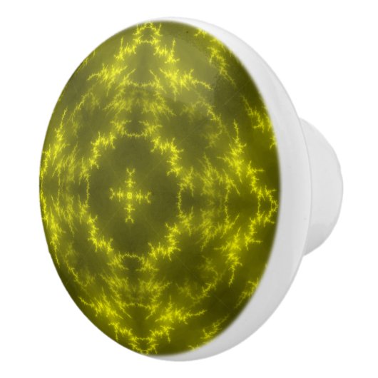 ネオン白熱［赤熱］光を放つ電雷ボルト セラミックノブ (右)