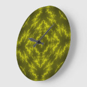 ネオン白熱［赤熱］光を放つ電雷 ラージ壁時計 (傾斜)