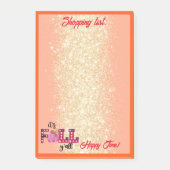 ネオン秋秋カスタマイズ文字とカラー ポストイット (正面)