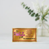 ネオン秋秋カスタマイズ文字とカラー 名刺 (スタンド正面)