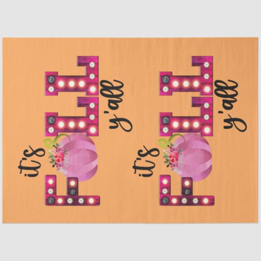 ネオン秋秋カスタマイズ色ティッシュペーパー 薄葉紙 (正面)