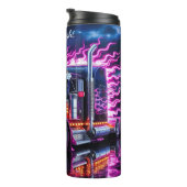 ネオン稲妻トラックストーム反射 タンブラー (回転右)