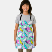 ネオン稲妻ボルト&スターパターン エプロン (インサイチュ)