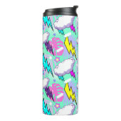 ネオン稲妻ボルト&スターパターン タンブラー (回転左)