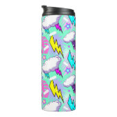 ネオン稲妻ボルト&スターパターン タンブラー (回転右)