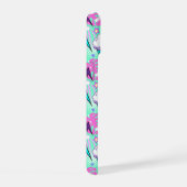 ネオン稲妻ボルト&スターパターン iPhone 15ケース (右側面)