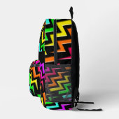 ネオン稲妻表現 プリントバックパック (右)