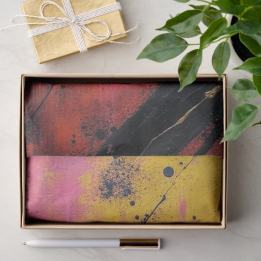 ネオン粉砕:切り離された抽象芸術フロー切り離し 薄葉紙 (ギフト)