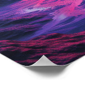 ネオン系外惑星の風景ポスター ポスター (角)