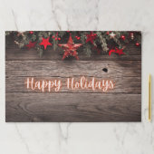 ネオン素朴ハッピーホリデイズランチョンマットパッド ペーパーパッド (インサイチュ)