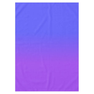 ネオン紫色および明るいネオン青いOmbréの陰色 テーブルクロス