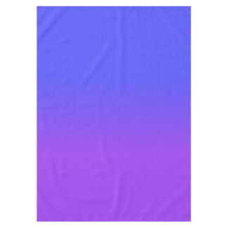 ネオン紫色および明るいネオン青いOmbréの陰色 テーブルクロス