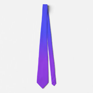 ネオン紫色および明るいネオン青いOmbréの陰色 ネクタイ
