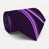 ネオン紫色の炎 ネクタイ (ロール)