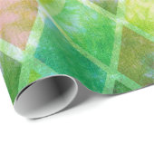 ネオン絞り染めウォーターカラーハーレキン ラッピングペーパー (ロールコーナー)