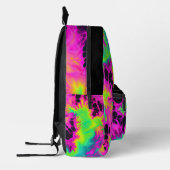 ネオン絞り染めモノグラム プリントバックパック (左)