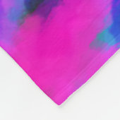 ネオン絞り染め旋回 フリースブランケット (角)