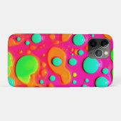 ネオン絵を描のバブルアート Case-Mate iPhoneケース (裏面(横))