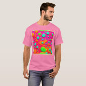 ネオン絵を描のバブルアート Tシャツ (正面フル)
