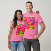 ネオン絵を描のバブルアート Tシャツ (ユニセックス)