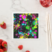 ネオン絵を描グロー誕生日 スタンダードカクテルナプキン (インサイチュ)