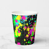ネオン絵を描グロー誕生日 紙コップ (右)