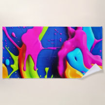 ネオン絵を描ドリップアート