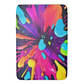 ネオン絵を描バーストアート バスマット (正面縦)