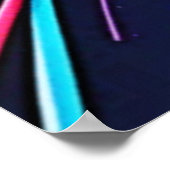 ネオン絵を描バーストアート ポスター (角)